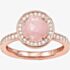 THOMAS SABO Rose Gold Plated Cubic Zirconia Quartz Round Cluster Ring TR1971-417-9