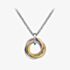 Hot Diamonds Three Colour Diamond Trio Ring Pendant DP544