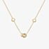 Hot Diamonds HD X GE Connected 18ct Gold Plated White Topaz Necklace DN223