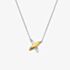 Hot Diamonds Coupled Two Tone Diamond Set Crossover Necklace DN225