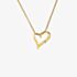 Hot Diamonds Golden Edit Delicate Pointed Twist Heart Pendant Necklace DP1088