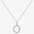 Hot Diamonds Behold White Topaz Statement Necklace DP829