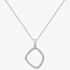 Hot Diamonds Behold White Topaz Large Statement Necklace DP830