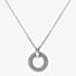 Hot Diamonds Forever Textured Circle Pendant Necklace DP899