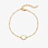 Hot Diamonds HD X Golden Edit Calm Gold Plated Mother Of Pearl Bracelet DL704