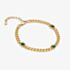 Hot Diamonds Golden Edit Revive Malachite Chain Bracelet DL712
