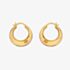 Hot Diamonds Soul 18ct Gold Plated Diamond Statement Hoop Earrings DE672