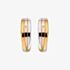 Hot Diamonds Sterling Silver Three Colour Diamond Trio Huggie Hoop Earrings DE841
