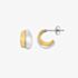 Hot Diamonds Droplet Two Tone Diamond Set Half Hoop Earrings DE872