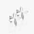 Hot Diamonds Silver Eden White Topaz Flower Stud Earrings DE892