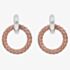 Hot Diamonds Woven Two Colour Open Circle Earrings DE692