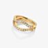 Hot Diamonds HD X Golden Edit Extravagance Large Double Ring DR223