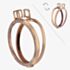 Hot Diamonds Emozioni Reversible Rose Gold 33mm Coin Keeper EK008
