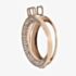 Hot Diamonds Emozioni Mezzaluna Rose Gold Plated 33mm Coin Keeper EK014