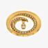 Hot Diamonds Emozioni Oceano Teardrop Gold Plated 33mm Coin EC563