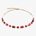 Coeur De Lion GeoCUBE Iconic Lite Red Multi Stone Necklace 2800/10-0300