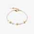 Coeur De Lion Mini Cubes Gold White Bracelet 4565/30-1416