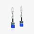 Coeur De Lion GeoCUBE Blue Layer Drop Earrings 2838/20-0705