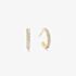 Coeur De Lion Eternal Love Gold Tone Cubic Zirconia Hoop Earrings 0146/23-1816