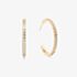 Coeur De Lion Eternal Love Gold Tone Cubic Zirconia Big Hoop Earrings 0147/23-1816