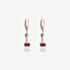 Coeur De Lion GeoCUBE Pink Rose Gold Dropper Earrings 4013/20-0400