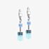 Coeur De Lion GeoCUBE Iconic Aqua Blue Drop Earrings 2838/20-2007