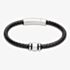 Unique Black Leather Braided Bracelet B510BL/21CM