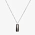 Unique Stainless Steel Black Tag Pendant Necklace AN-108/50CM