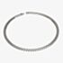 Unique Stainless Steel Matte Polished Curb Chain Necklace LAK-126/50CM