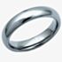 Unique Mens Tungsten Carbide Polished 5mm Ring TUR-21