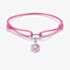 THOMAS SABO Hello Kitty Flower Charm and Pink Textile Bracelet A2243-M07-9-L24V