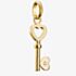 THOMAS SABO Charm Club Connect Gold Plated Heart Key Charm CC1241-414-14