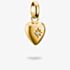 THOMAS SABO Charm Club Connect Gold Plated Cubic Zirconia Heart Charm CC1234-414-14