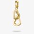 THOMAS SABO Charm Club Connect 18ct Yellow Gold Plated Cubic Zirconia Intertwined Double Heart Charm CC1201-M01-14