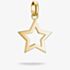 THOMAS SABO Charm Club Connect 18ct Yellow Gold Plated Open Star Charm CC1361-M01-39