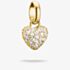 THOMAS SABO Charm Club Connect Hello Kitty 18ct Yellow Gold Plated Pave Cubic Zirconia Heart Charm CC1370-M01-14