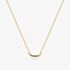 Sif Jakobs Gold Plated Capriana Pianura Curve Bar Necklace SJ-N2600-YG