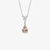 Diamonfire Silver Pink Cubic Zirconia Teardrop Necklace N4502