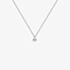 Diamonfire Silver Bezel Set 0.25ct Round Cubic Zirconia Pendant Necklace P4640