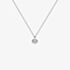 Diamonfire Silver Bezel Set 1.00ct Round Cubic Zirconia Pendant Necklace P4643