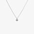 Diamonfire Silver Bezel Set 1.50ct Round Cubic Zirconia Pendant Necklace P4644