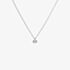Diamonfire Sterling Silver 2.00ct Bezel Set Cubic Zirconia Solitaire Necklace P4645