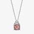 Diamonfire Sterling Silver Pink Cubic Zirconia Pendant Necklace P5568