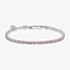 Diamonfire Sterling Silver Pink Cubic Zirconia Tennis Bracelet B5613