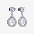 Diamonfire Silver Cubic Zirconia Teardrop Drop Earrings E5594