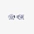 Diamonfire Silver 0.50ct Cubic Zirconia 4 Claw Stud Earrings E5905