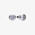 Diamonfire Silver Bezel Set 1.00ct Cubic Zirconia Stud Earrings E6624
