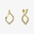 Diamonfire Gold Plated Cubic Zirconia Twist Earrings E6709