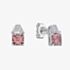 Diamonfire Sterling Silver Pink Cubic Zirconia Stud Earrings E6704