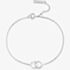 Olivia Burton Bejewelled Interlink Chain Silver Tone Bracelet OBJCOB09
